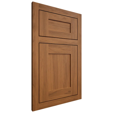 Shiloh Cabinetry Flush Inset New Haven Hickory Plain Cut Chestnut Door