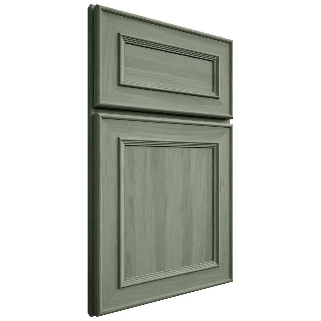 Shiloh Cabinetry Flush Inset New Haven Hickory Plain Cut Moss Door