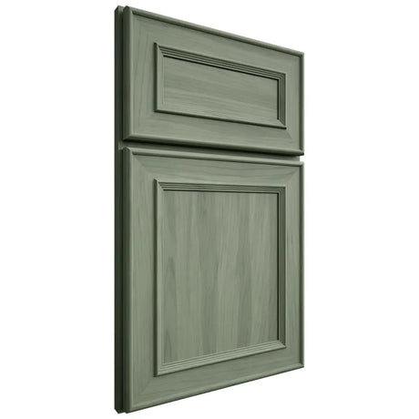 Shiloh Cabinetry Flush Inset New Haven Hickory Plain Cut Moss Door