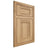 Shiloh Cabinetry Flush Inset New Haven Hickory Plain Cut Natural Door
