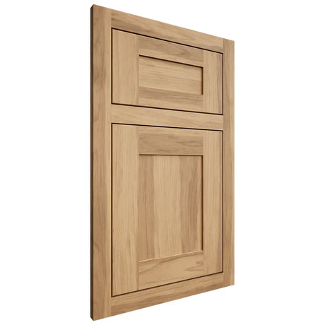 Shiloh Cabinetry Flush Inset New Haven Hickory Plain Cut Natural Door