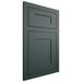 Shiloh Cabinetry Flush Inset New Haven Paintable Billiard Green Door