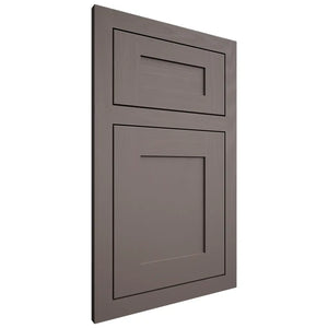 Shiloh Cabinetry Flush Inset New Haven Poplar Plain Cut Heatherstone Door