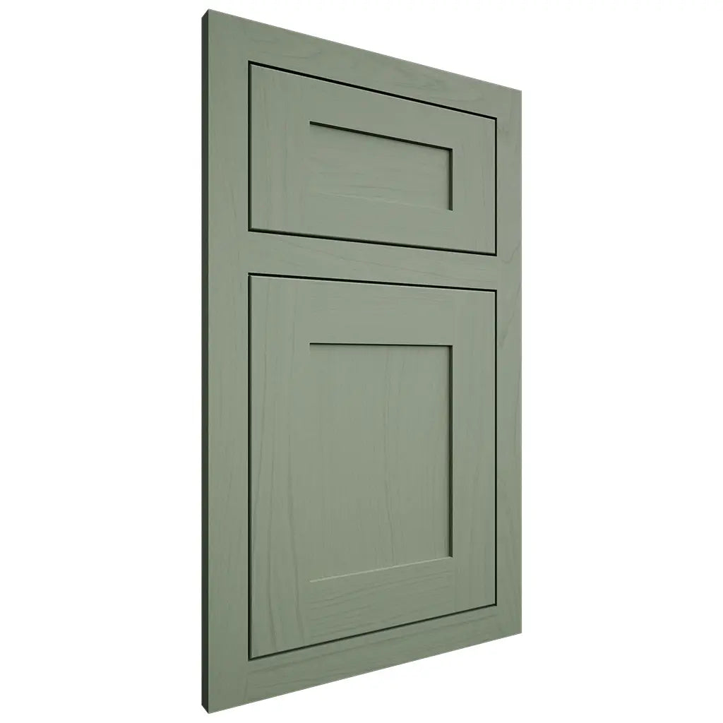 Shiloh Cabinetry Flush Inset New Haven Poplar Plain Cut Moss Door