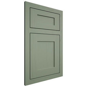 Shiloh Cabinetry Flush Inset New Haven Poplar Plain Cut Moss Door