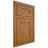 Shiloh Cabinetry Flush Inset New Haven Red Oak Plain Cut Autumn Door