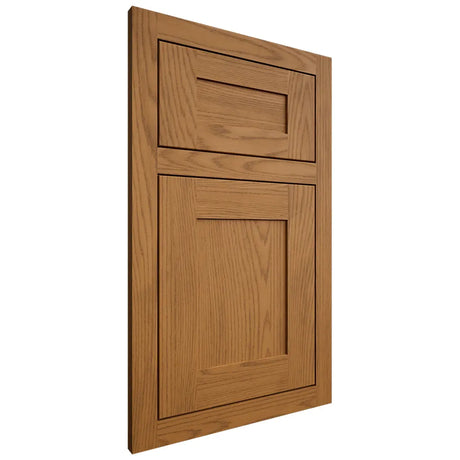 Shiloh Cabinetry Flush Inset New Haven Red Oak Plain Cut Autumn Door