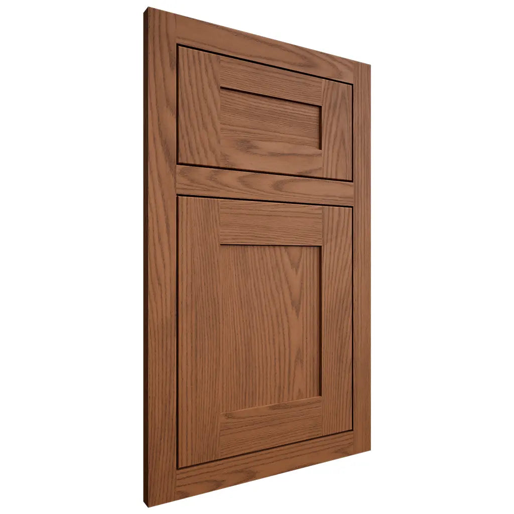 Shiloh Cabinetry Flush Inset New Haven Red Oak Plain Cut Braun Door