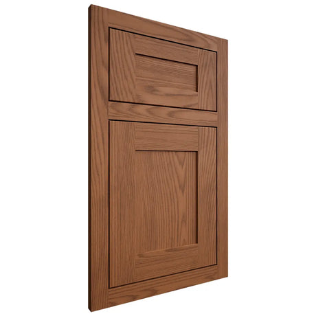 Shiloh Cabinetry Flush Inset New Haven Red Oak Plain Cut Braun Door