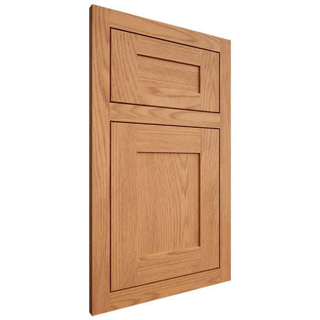 Shiloh Cabinetry Flush Inset New Haven Red Oak Plain Cut Medium Door