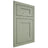 Shiloh Cabinetry Flush Inset New Haven Red Oak Plain Cut Moss Door