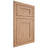 Shiloh Cabinetry Flush Inset New Haven Red Oak Plain Cut Natural Door