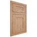 Shiloh Cabinetry Flush Inset New Haven Red Oak Plain Cut Natural Door