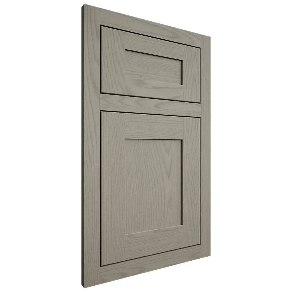 Shiloh Cabinetry Flush Inset New Haven Red Oak Plain Cut Thyme Door