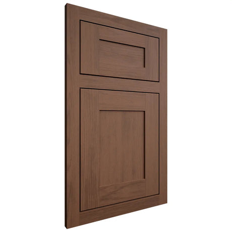 Shiloh Cabinetry Flush Inset New Haven Walnut Plain Cut Natural Door