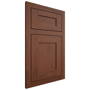 Shiloh Cabinetry Flush Inset New Haven Walnut Plain Cut Rye Door