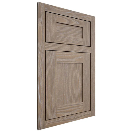 Shiloh Cabinetry Flush Inset New Haven White Oak Plain Cut Almond Door