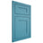 Shiloh Cabinetry Flush Inset New Haven White Oak Plain Cut Aqua Door