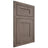 Shiloh Cabinetry Flush Inset New Haven White Oak Plain Cut Clay Door