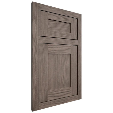 Shiloh Cabinetry Flush Inset New Haven White Oak Plain Cut Clay Door