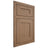 Shiloh Cabinetry Flush Inset New Haven White Oak Plain Cut Medium Door
