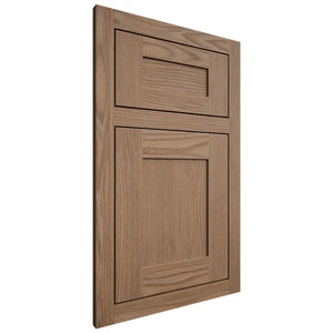 Shiloh Cabinetry Flush Inset New Haven White Oak Plain Cut Medium Door