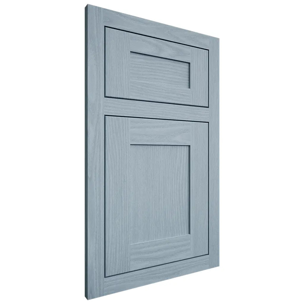 Shiloh Cabinetry Flush Inset New Haven White Oak Plain Cut Sky Door