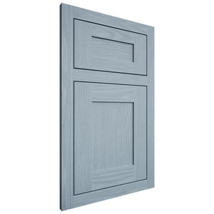 Shiloh Cabinetry Flush Inset New Haven White Oak Plain Cut Sky Door