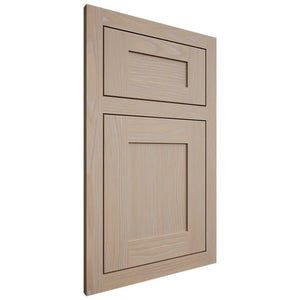 Shiloh Cabinetry Flush Inset New Haven White Oak Plain Cut Straw Door
