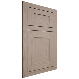 Shiloh Cabinetry Flush Inset New Haven White Oak Plain Cut Whitewash Door