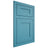Shiloh Cabinetry Flush Inset New Haven White Oak Quarter Sawn Aqua Door
