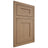 Shiloh Cabinetry Flush Inset New Haven White Oak Quarter Sawn Natural Door