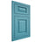 Shiloh Cabinetry Flush Inset Oxford Alder Plain Cut Aqua Door