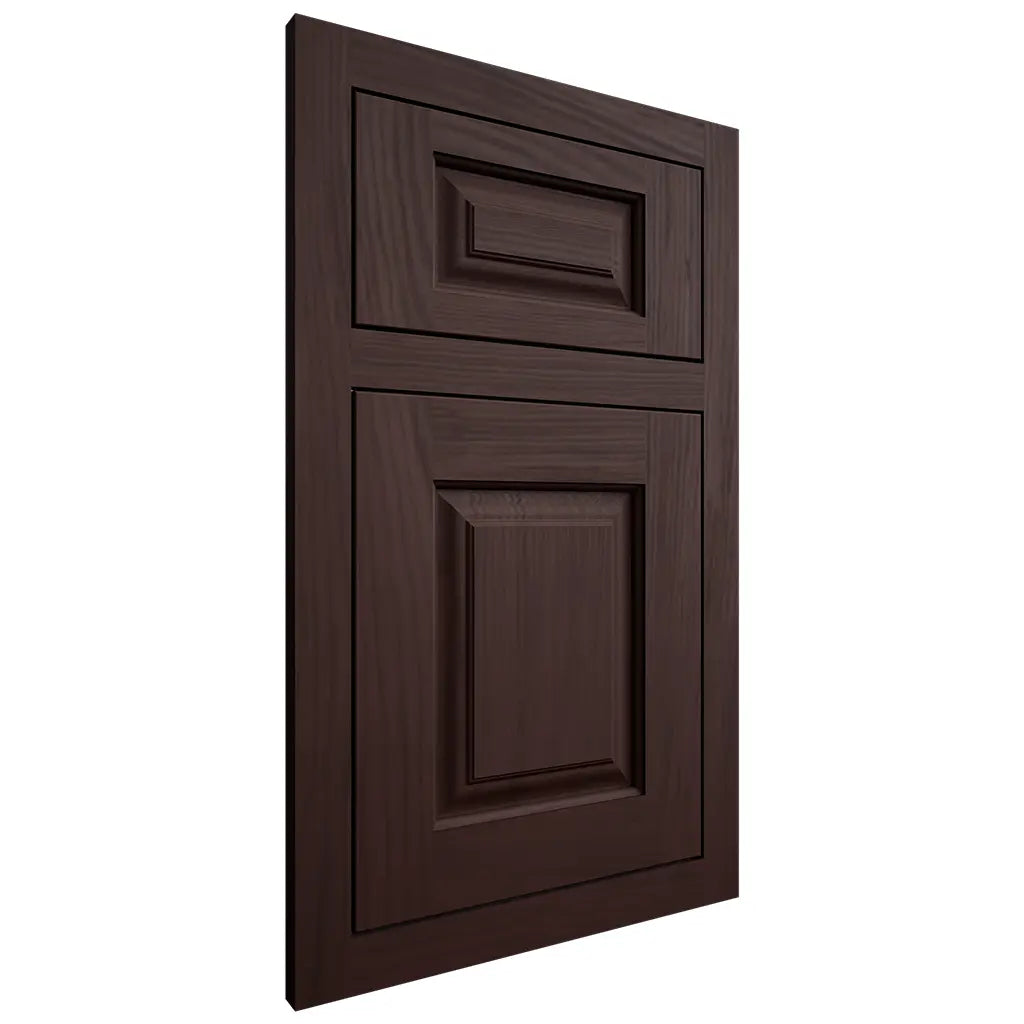 Shiloh Cabinetry Flush Inset Oxford Alder Plain Cut Bistre Door