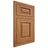 Shiloh Cabinetry Flush Inset Oxford Alder Plain Cut Caramel Door