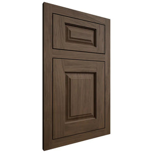Shiloh Cabinetry Flush Inset Oxford Alder Plain Cut Caviar Door
