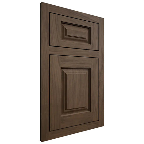 Shiloh Cabinetry Flush Inset Oxford Alder Plain Cut Caviar Door