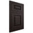 Shiloh Cabinetry Flush Inset Oxford Alder Plain Cut Espresso Door