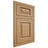 Shiloh Cabinetry Flush Inset Oxford Alder Plain Cut Natural Door