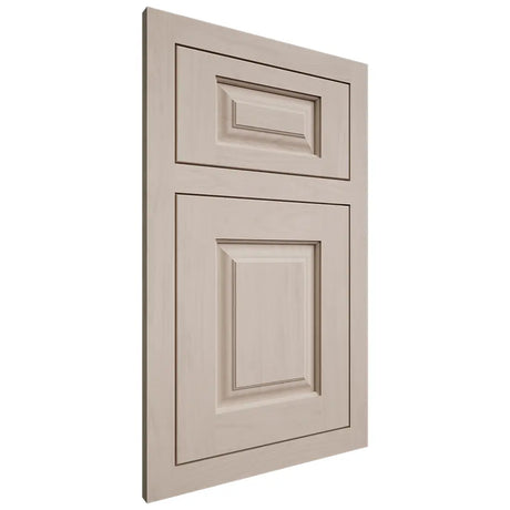 Shiloh Cabinetry Flush Inset Oxford Alder Plain Cut White Sands Door