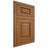 Shiloh Cabinetry Flush Inset Oxford Hickory Plain Cut Chestnut Door