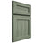 Shiloh Cabinetry Flush Inset Oxford Hickory Plain Cut Moss Door