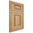 Shiloh Cabinetry Flush Inset Oxford Hickory Plain Cut Natural Door
