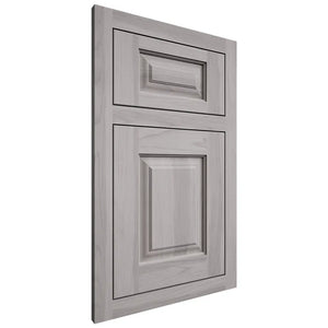 Shiloh Cabinetry Flush Inset Oxford Hickory Plain Cut Stratus Door
