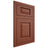 Shiloh Cabinetry Flush Inset Oxford Maple Plain Cut Cayenne Door