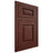 Shiloh Cabinetry Flush Inset Oxford Maple Plain Cut Sable Door