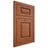 Shiloh Cabinetry Flush Inset Oxford Maple Plain Cut Spice Door