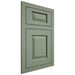 Shiloh Cabinetry Flush Inset Oxford Poplar Plain Cut Moss Door