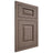 Shiloh Cabinetry Flush Inset Oxford Poplar Plain Cut River Rock Door