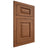 Shiloh Cabinetry Flush Inset Oxford Red Oak Plain Cut Braun Door